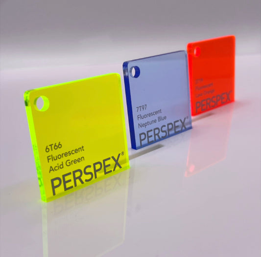 Fluorescent Acrylic Sheet | Fluorescent Perspex | Perspextive Plastics