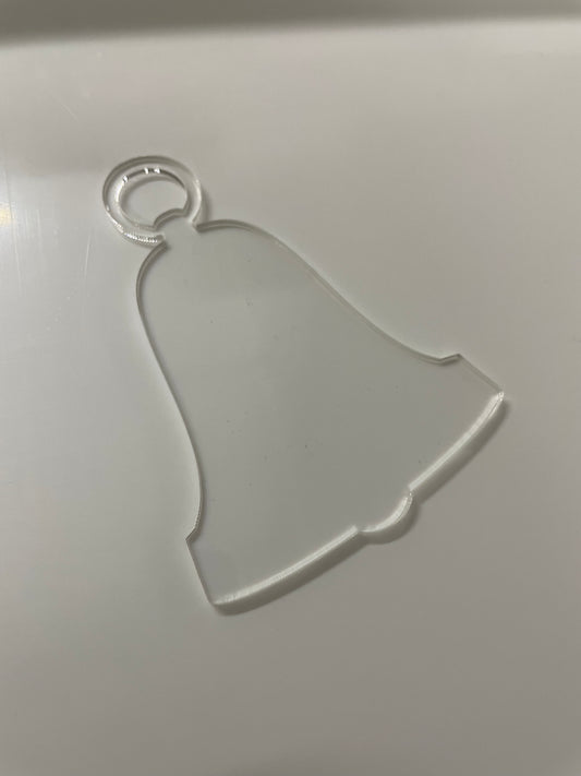 CLEAR PERSPEX® CHRISTMAS BELL BLANK